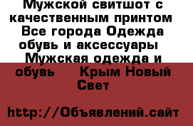 Мужской свитшот с качественным принтом - Все города Одежда, обувь и аксессуары » Мужская одежда и обувь   . Крым,Новый Свет